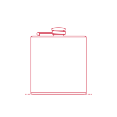 Objects Beverage Containers Hip Flask Engraving Svg Design, Free Vectors File